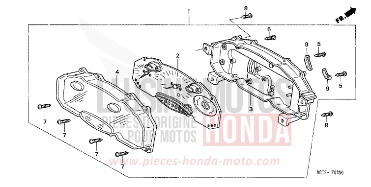SPEEDOMETER for Silver Wing CYBER GOLD (Y170) from 2002